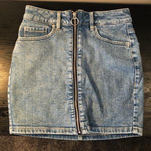 Garage Denim Mini Skirt